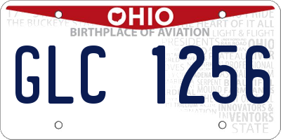 OH license plate GLC1256