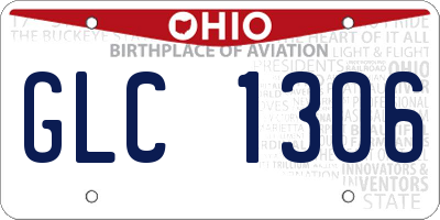 OH license plate GLC1306