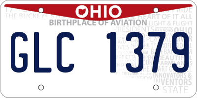 OH license plate GLC1379