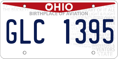 OH license plate GLC1395