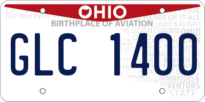OH license plate GLC1400
