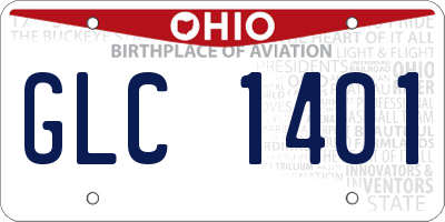 OH license plate GLC1401