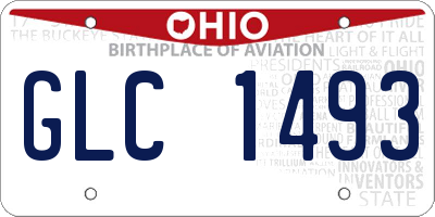 OH license plate GLC1493