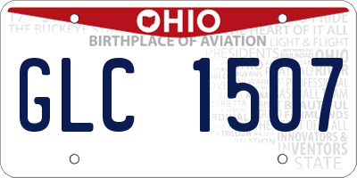 OH license plate GLC1507