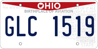 OH license plate GLC1519