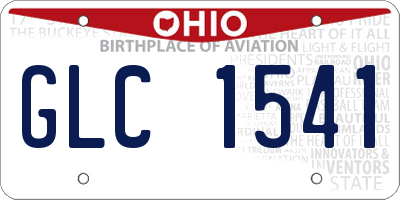 OH license plate GLC1541