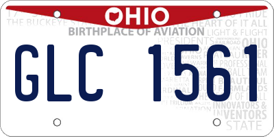 OH license plate GLC1561