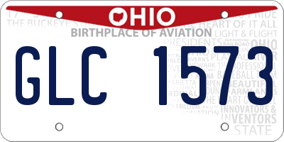 OH license plate GLC1573