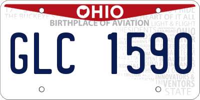 OH license plate GLC1590
