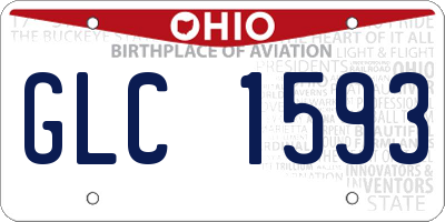 OH license plate GLC1593