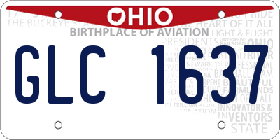 OH license plate GLC1637