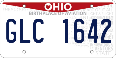 OH license plate GLC1642