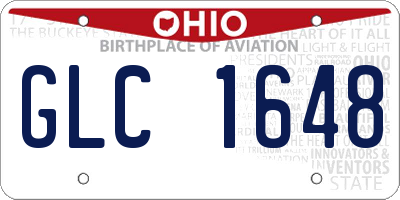 OH license plate GLC1648