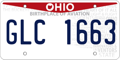 OH license plate GLC1663
