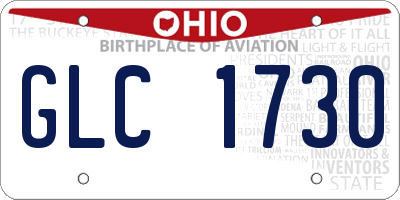 OH license plate GLC1730