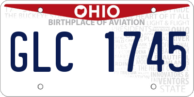 OH license plate GLC1745