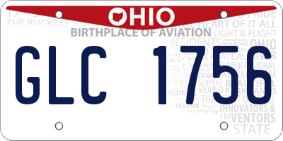 OH license plate GLC1756