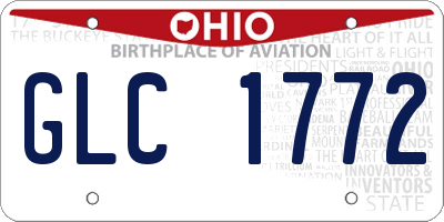 OH license plate GLC1772