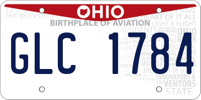 OH license plate GLC1784