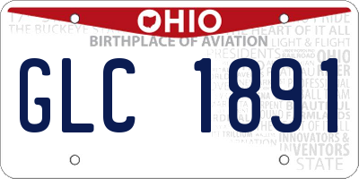 OH license plate GLC1891