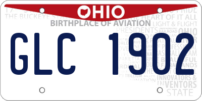 OH license plate GLC1902