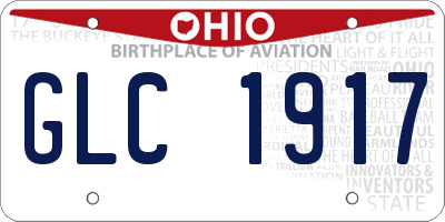 OH license plate GLC1917
