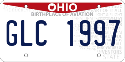 OH license plate GLC1997