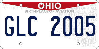 OH license plate GLC2005