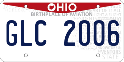 OH license plate GLC2006