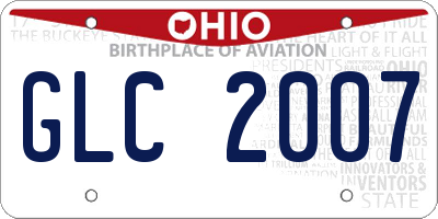 OH license plate GLC2007