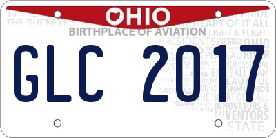 OH license plate GLC2017