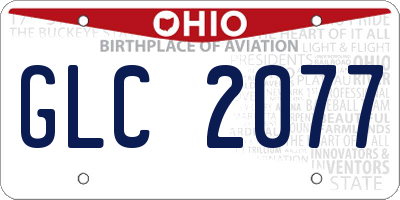 OH license plate GLC2077