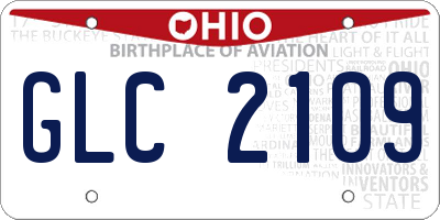 OH license plate GLC2109
