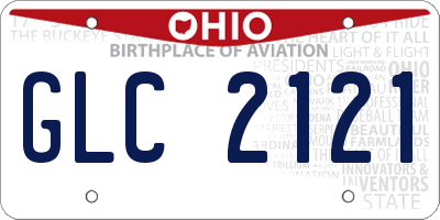 OH license plate GLC2121