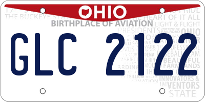OH license plate GLC2122