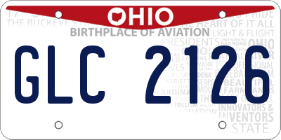 OH license plate GLC2126