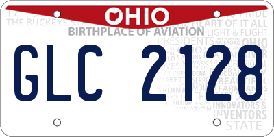 OH license plate GLC2128