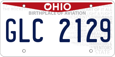 OH license plate GLC2129