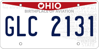 OH license plate GLC2131