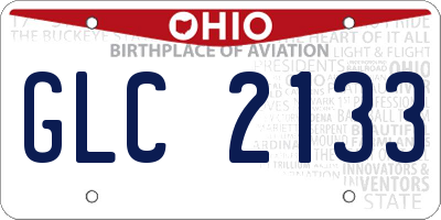 OH license plate GLC2133