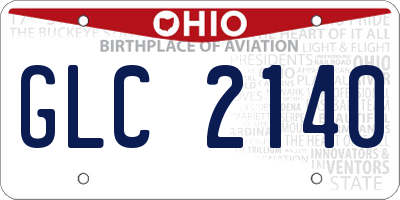 OH license plate GLC2140