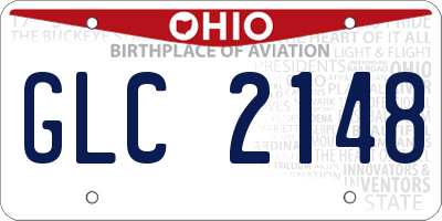 OH license plate GLC2148