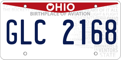 OH license plate GLC2168