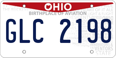 OH license plate GLC2198