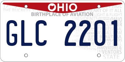 OH license plate GLC2201