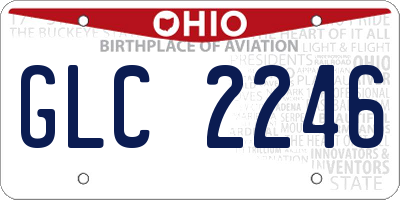 OH license plate GLC2246