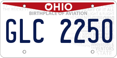 OH license plate GLC2250