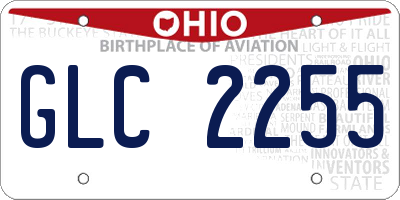 OH license plate GLC2255