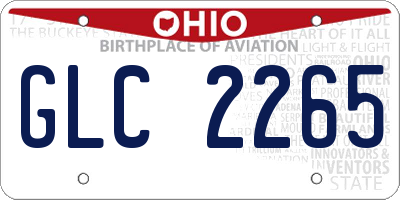 OH license plate GLC2265