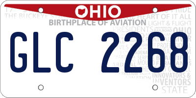 OH license plate GLC2268